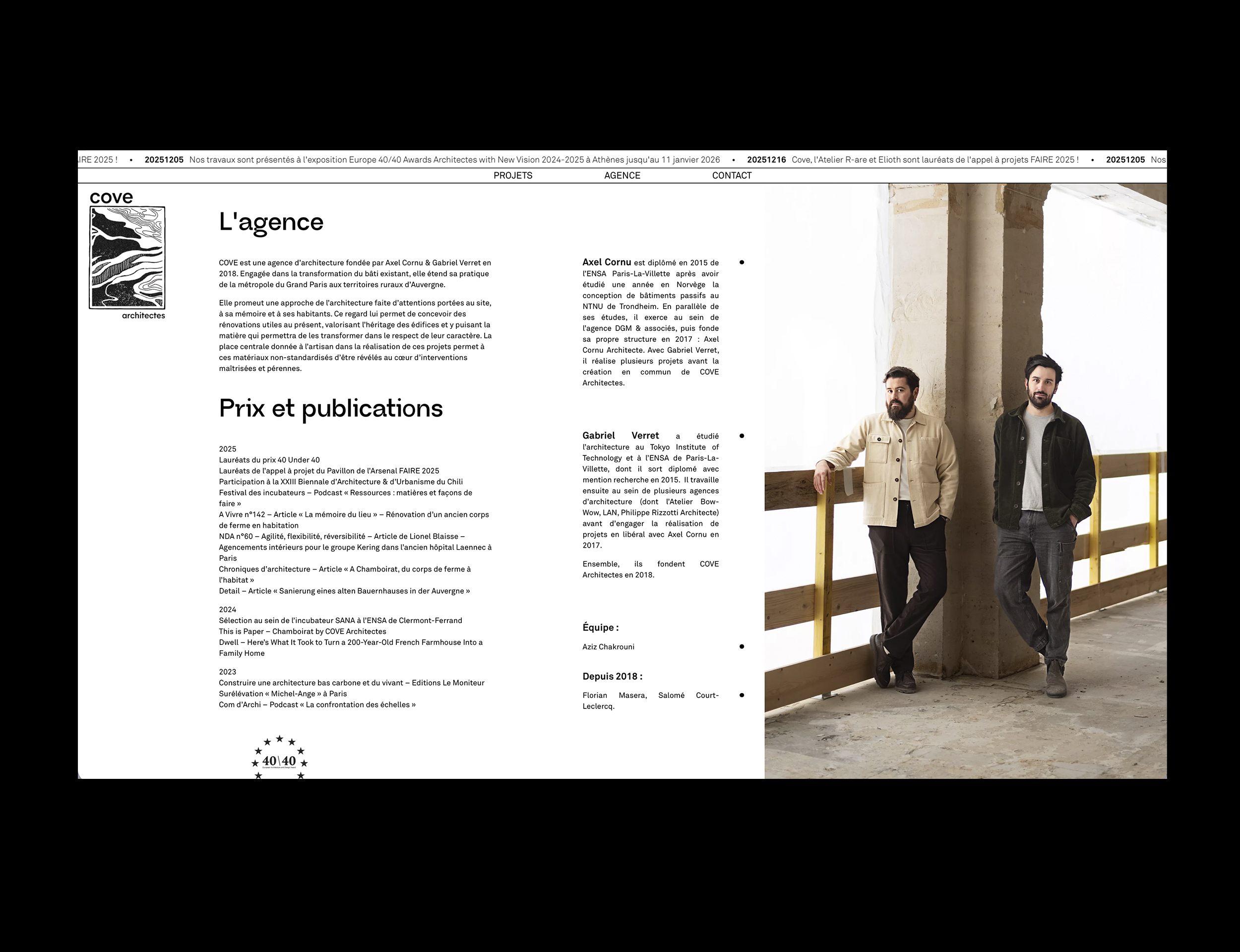 Cove – Site web - Skladan | Marine Bedouin